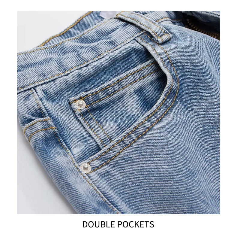 Y2k Wide Leg Pants High Waist Mom Jeans Fashion Denim Trousers Blue Jeans The Clothing Company Sydney