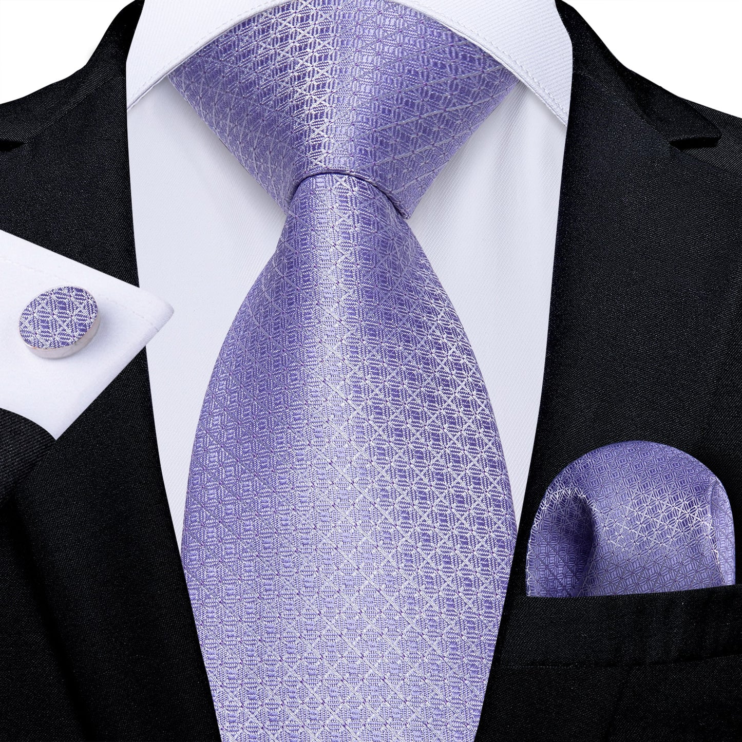 Men Purple Floral Paisley Necktie Business Formal 100% Silk Tie Pocket Square Set For Wedding Party The Clothing Company Sydney
