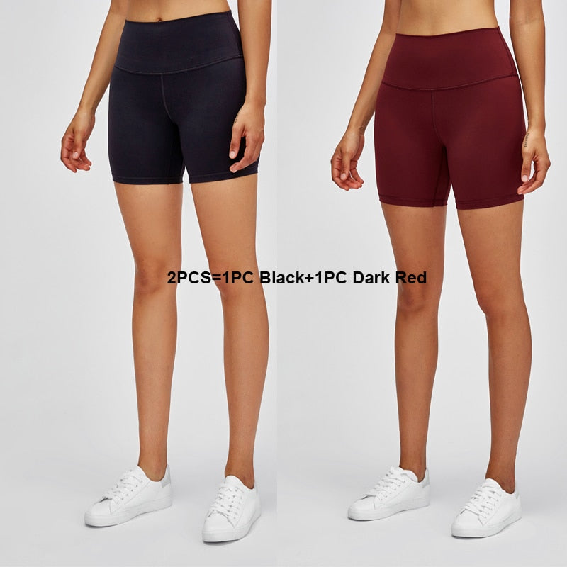 1/2 Pack High Waisted Workout Shorts Super Stretchy Athletic Shorts Soft Women Fitness Yoga Biker Shorts The Clothing Company Sydney