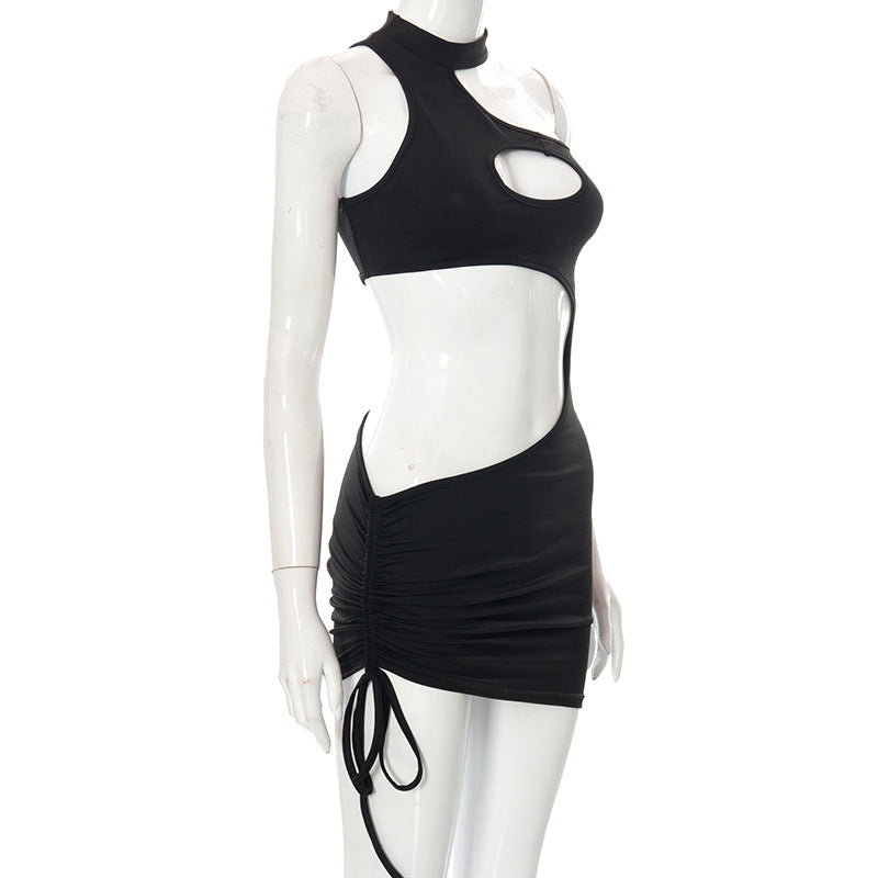 Irregular Cut Out Mini Bodycon Dress Summer Going Out Club Wear Outfits White Black Dresses The Clothing Company Sydney