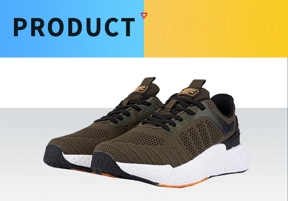 Men's Comfortable Knit Walking Shoes Breathable Fashion Sneaker Anti-Slip Shock-Absorbing Casual Sneakers Shoes The Clothing Company Sydney