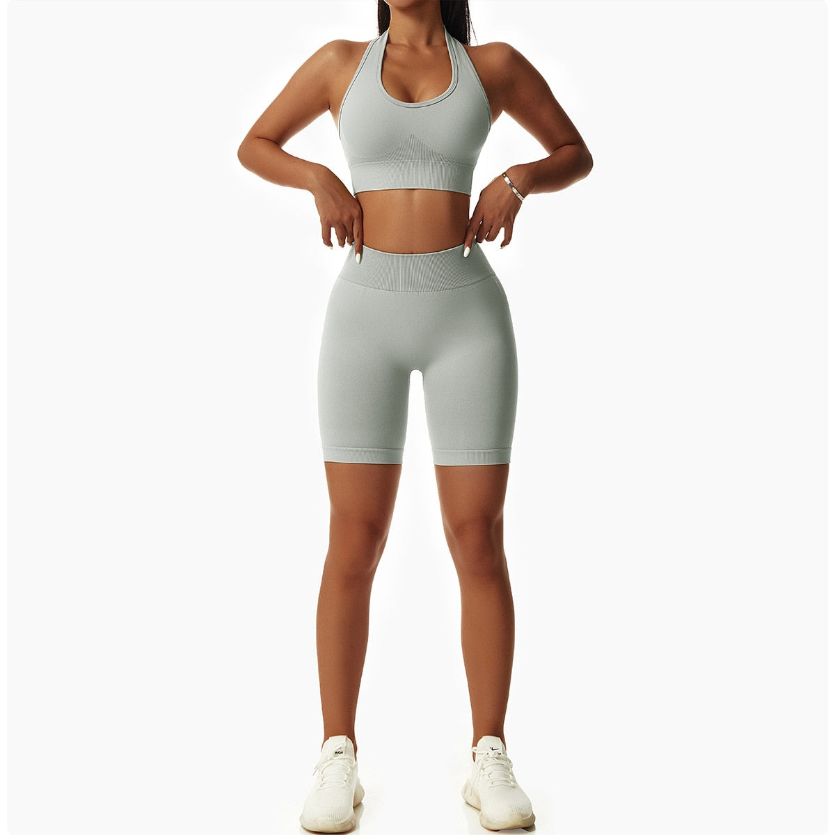 Seamless Women Sportswear Yoga Sets Workout Sports Bra Gym Clothing High Waist Legging Fitness Women Tracksuit Athletic Outfits The Clothing Company Sydney