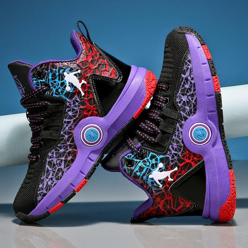 Kids Boys Basketball Shoes Kids Sneakers Non-Slip Sports Girls Basketball Training Tennis Shoes The Clothing Company Sydney