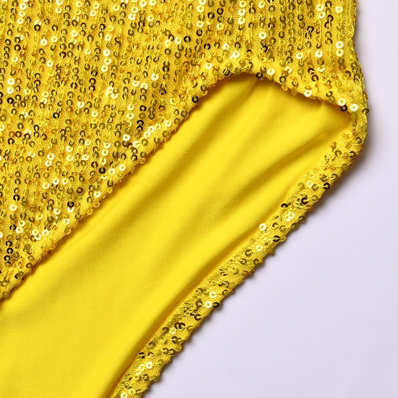 Sequin Dress Women Vacation Beach Backless Dress Split Bodycon Evening Party Dress The Clothing Company Sydney