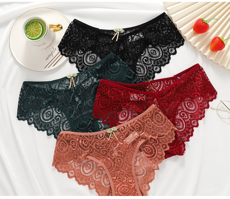 Lace Panties Low-Rise Temptation Lingerie Female G String Transparent Underwear Hollow Out Briefs Intimates The Clothing Company Sydney