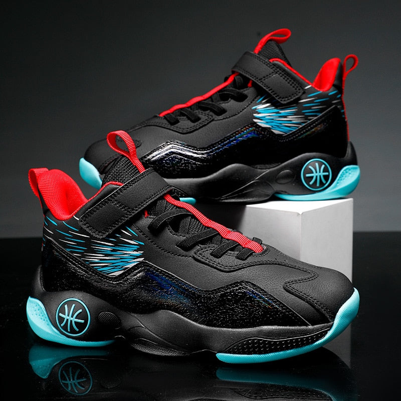 Sports shoes boys basketball shoes boys high top shockproof children's sports shoes girls non-slip basketball shoes The Clothing Company Sydney