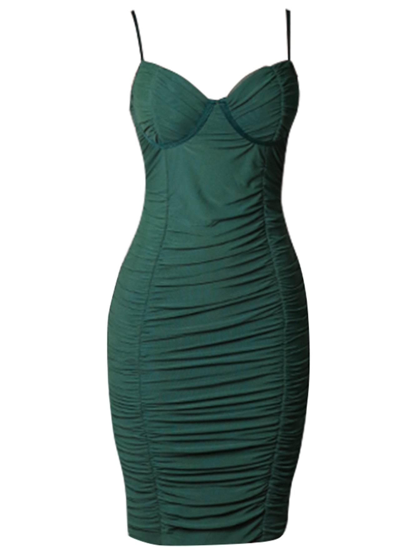 Spaghetti Strap Green Bandage Dress Summer Night Club V Neck Draped Evening Celebrity Party Dresses Outfits The Clothing Company Sydney