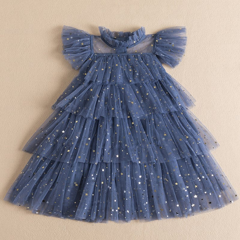 Summer Girls Casual Princess Children Beach Bathing Sleeveless Layered Birthday Party Cake Flower Tulle Costume The Clothing Company Sydney