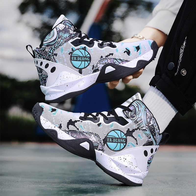 Unisex basketball shoes men's sports shoes women's breathable cushioning non-slip wear-resistant gym training sports Sneakers The Clothing Company Sydney