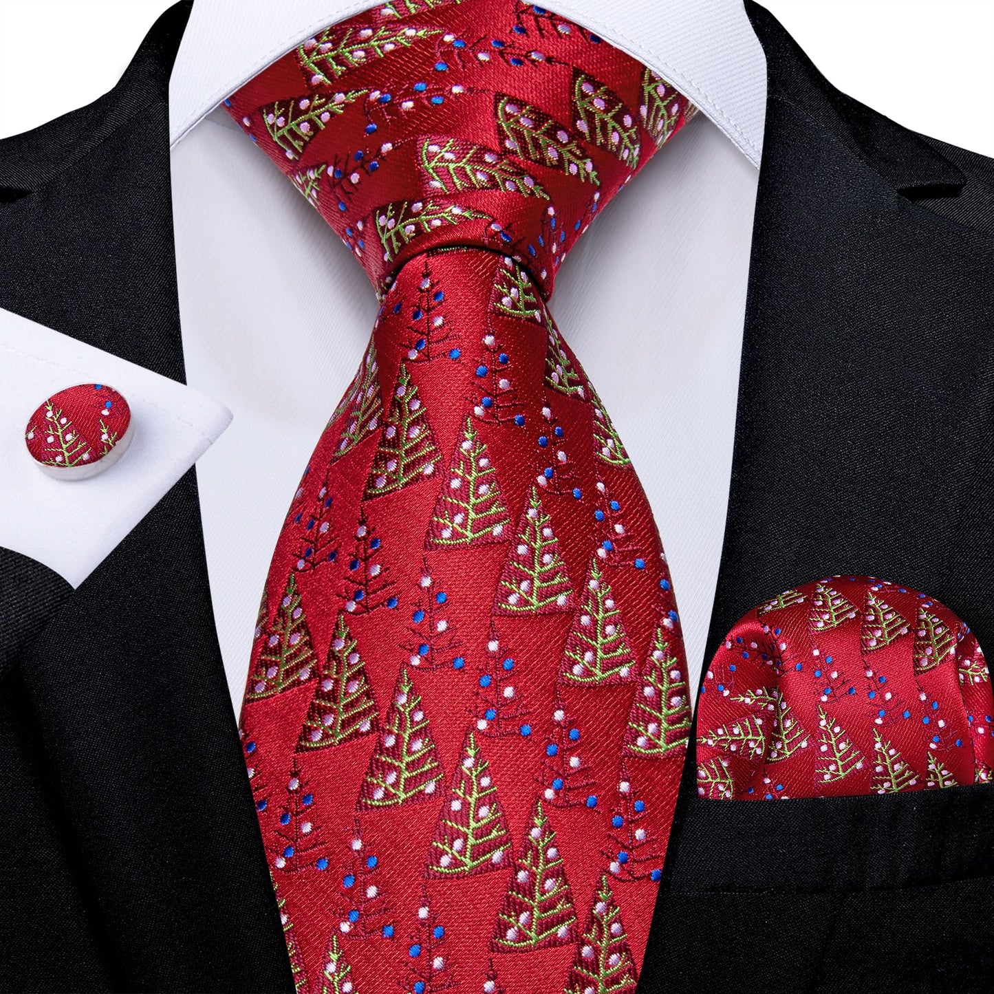 Designer Wedding Men's Tie Red Solid Striped Paisley Neckties For Men Business Hanky Cufflinks Tie Set The Clothing Company Sydney