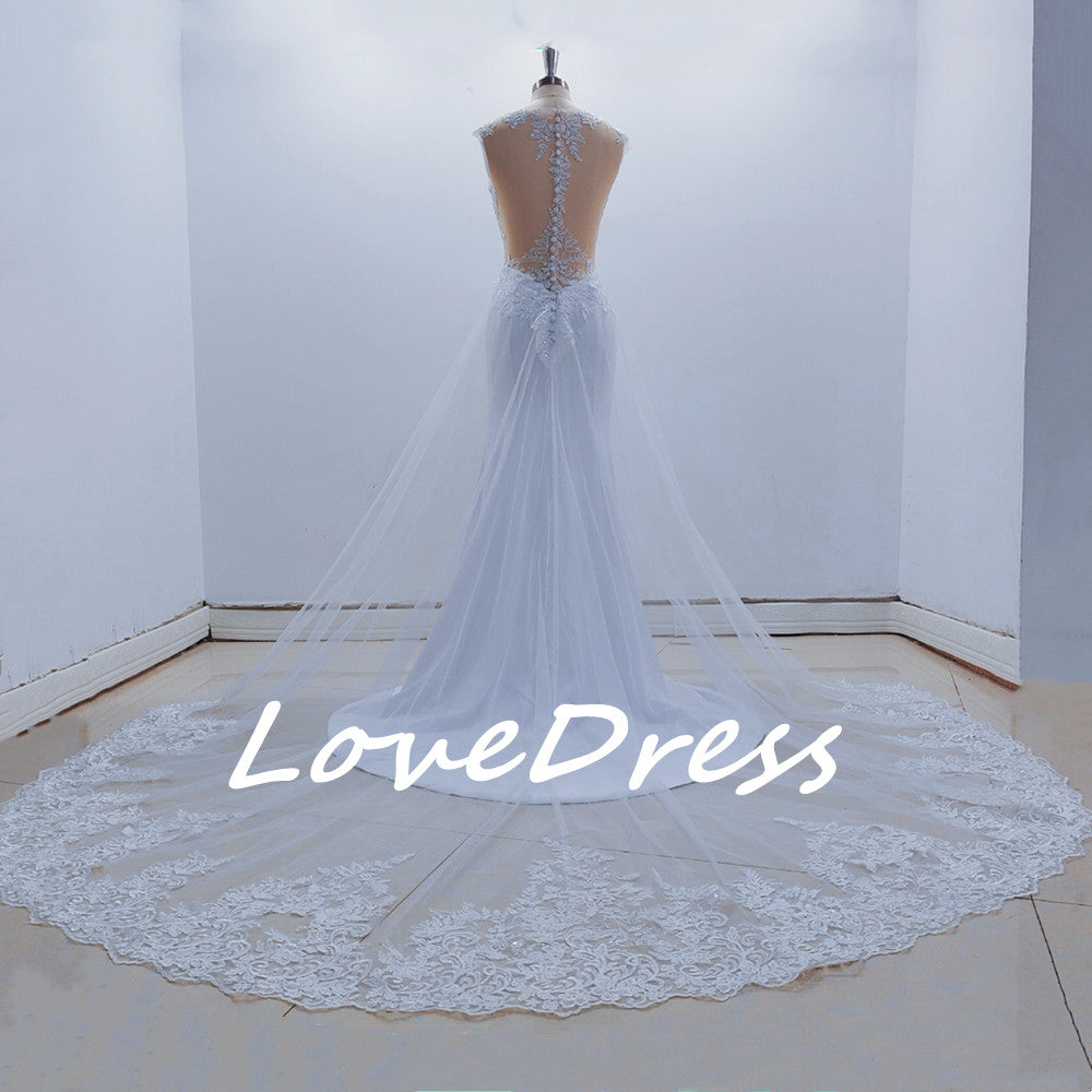 Mermaid Wedding Dress See Through Back Sleeveless Lace Appliques Wedding Gowns For Bride The Clothing Company Sydney