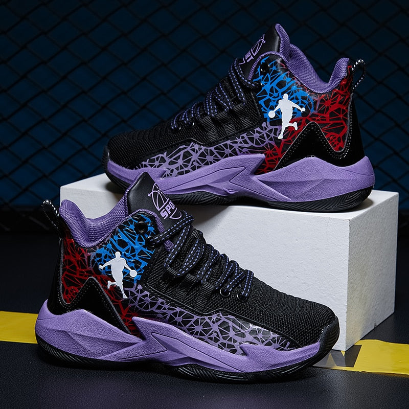 Kids Boys Basketball Shoes Kids Sneakers Non-Slip Sports Girls Basketball Training Tennis Shoes The Clothing Company Sydney