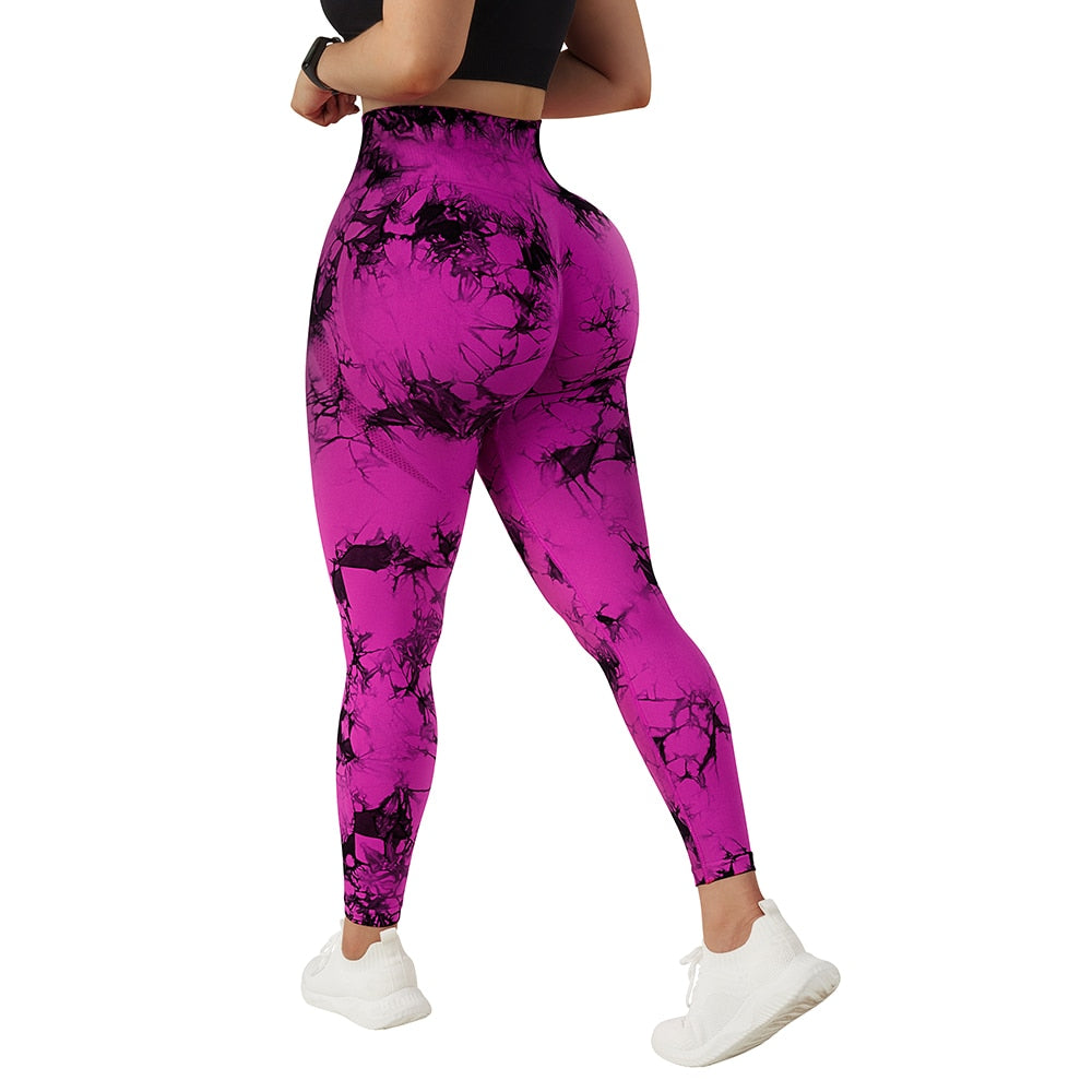 Tie Dye Fitness Legging Woman Push Up Workout Sport Leggings Scrunch Butt Outfit Gym Seamless Legging Pants The Clothing Company Sydney