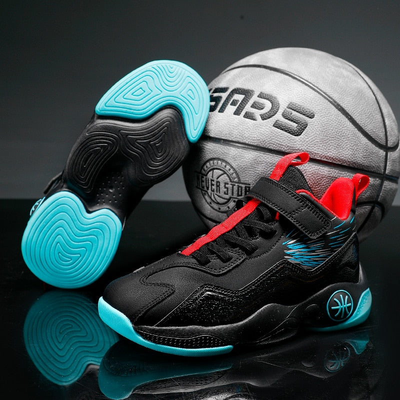 Sports shoes boys basketball shoes boys high top shockproof children's sports shoes girls non-slip basketball shoes The Clothing Company Sydney