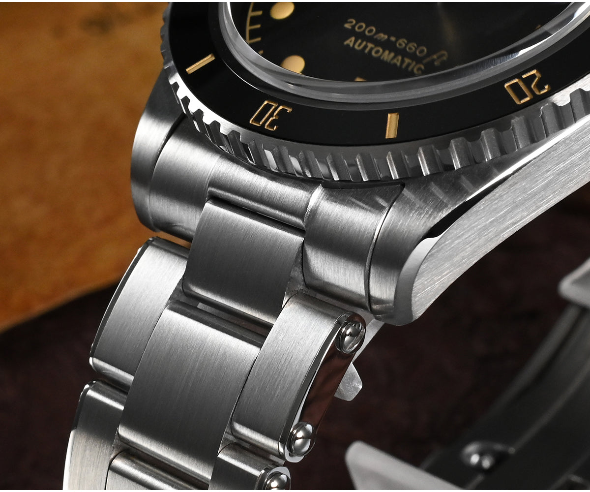 San Martin Men's 38mm Diver 6200 Retro Water Ghost Luxury Sapphire NH35 Automatic Mechanical Vintage 20Bar Luminous Watch Clothing Company Sydney
