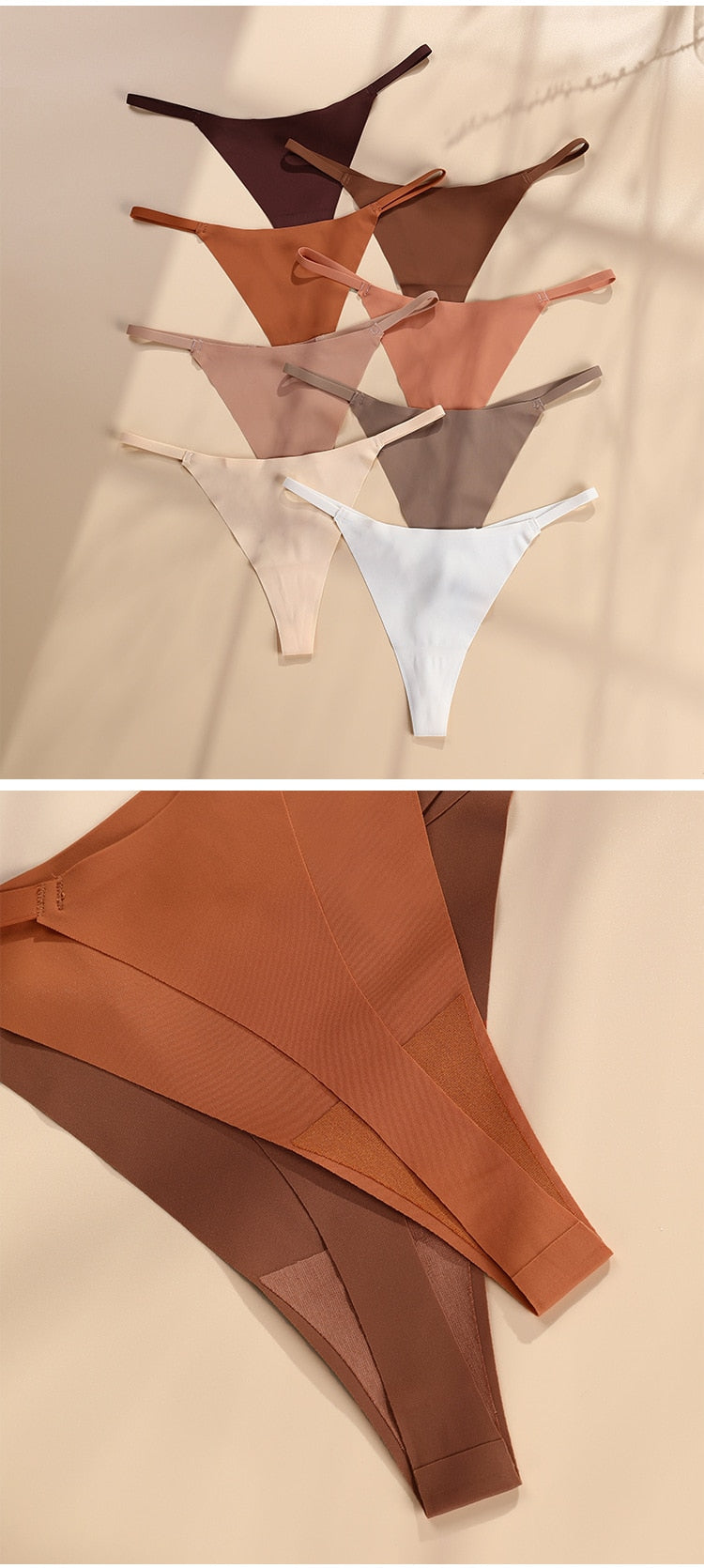 Ice Silk Women Panties Underwear Fitness Sports Seamless Cotton Lingerie Sexy T-back G-string Thong Woman Underwear The Clothing Company Sydney