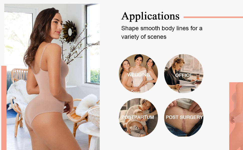 Sculpting Bodysuit Shapewear Seamless Waist Trainer Body Shaper Women's Tummy Control Butt Lifter Corset The Clothing Company Sydney