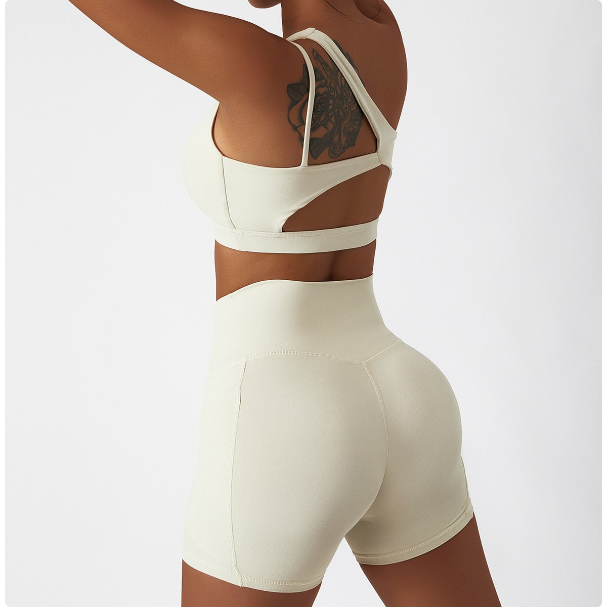 2 Piece Women Yoga Set Seamless Workout Suit Sportswear Gym Clothing Fitness Bra High Waist Leggings Sports Shorts Sports Suits The Clothing Company Sydney