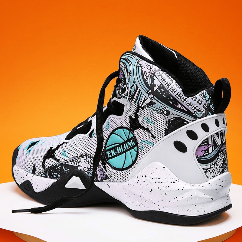 Unisex basketball shoes men's sports shoes women's breathable cushioning non-slip wear-resistant gym training sports Sneakers The Clothing Company Sydney