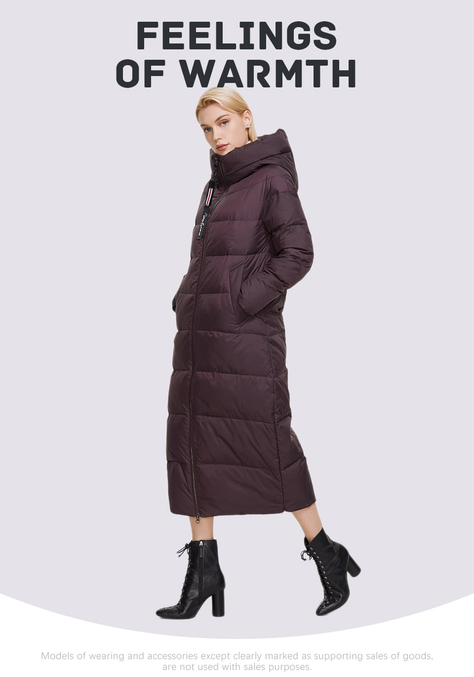 Winter Women's Outwear Parka Super Long Warm And Windproof Zipper Cotton Coat Winter Jackets The Clothing Company Sydney