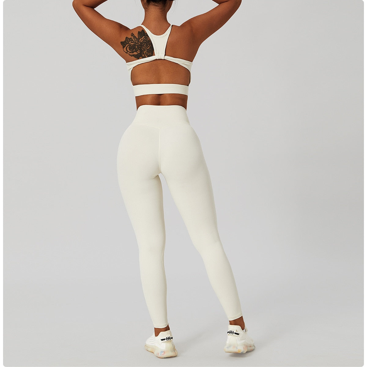 2 Piece Women's Yoga Set Workout Shirts Sport Pants Bra Gym Suits Fitness Shorts Crop Top High Waist Running Leggings Sports Sets The Clothing Company Sydney