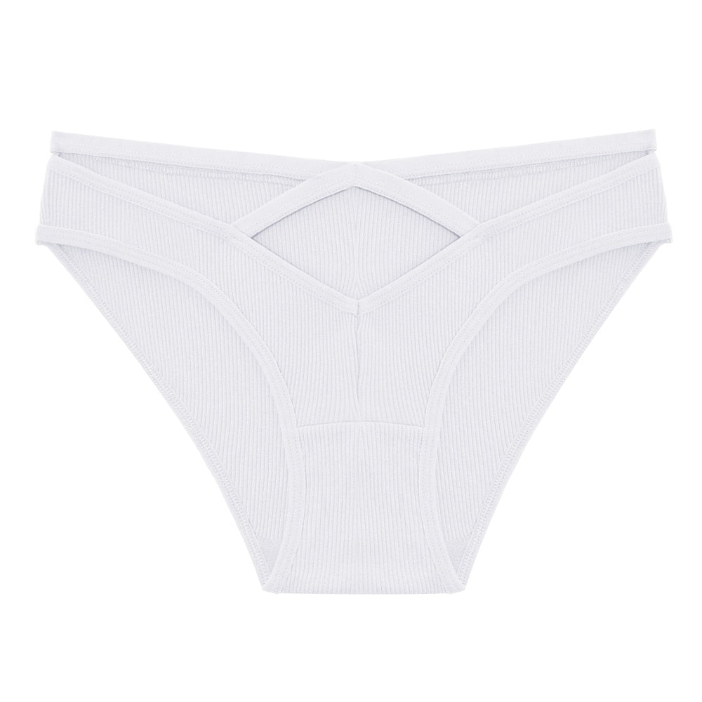 3 Pack Cotton Blend Panties Low-Rise Briefs Lingerie Front Cross Underpants Hollow Out Pantys Underwear The Clothing Company Sydney