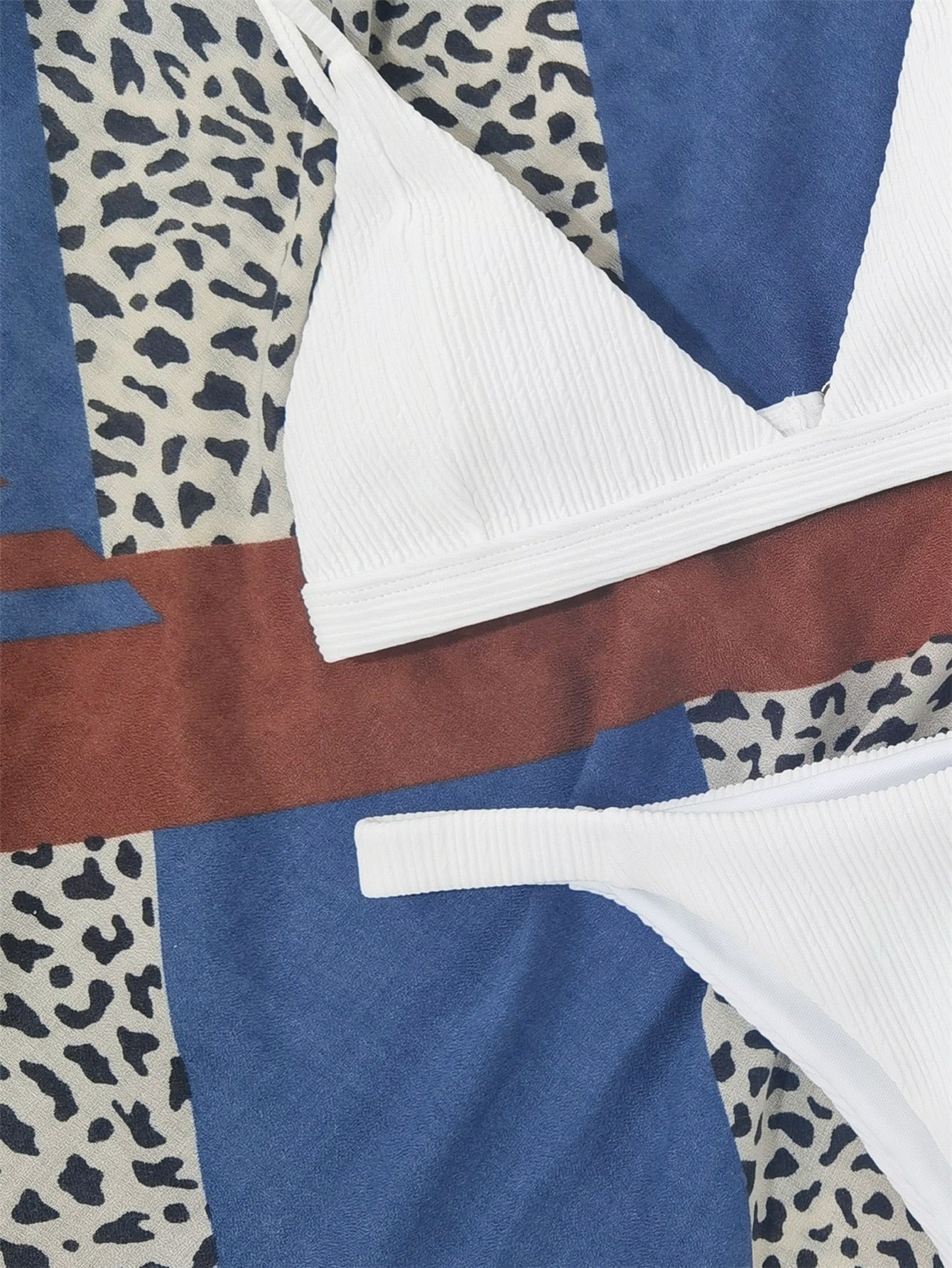 2 Piece Swimsuit Textured Triangle Tie Side Bikinis Two Piece Swimwear Bikini Set Summer Beach Bathing Suit The Clothing Company Sydney