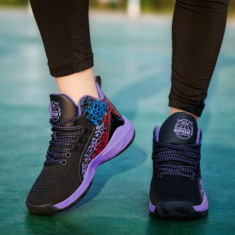 Kids Boys Basketball Shoes Kids Sneakers Non-Slip Sports Girls Basketball Training Tennis Shoes The Clothing Company Sydney