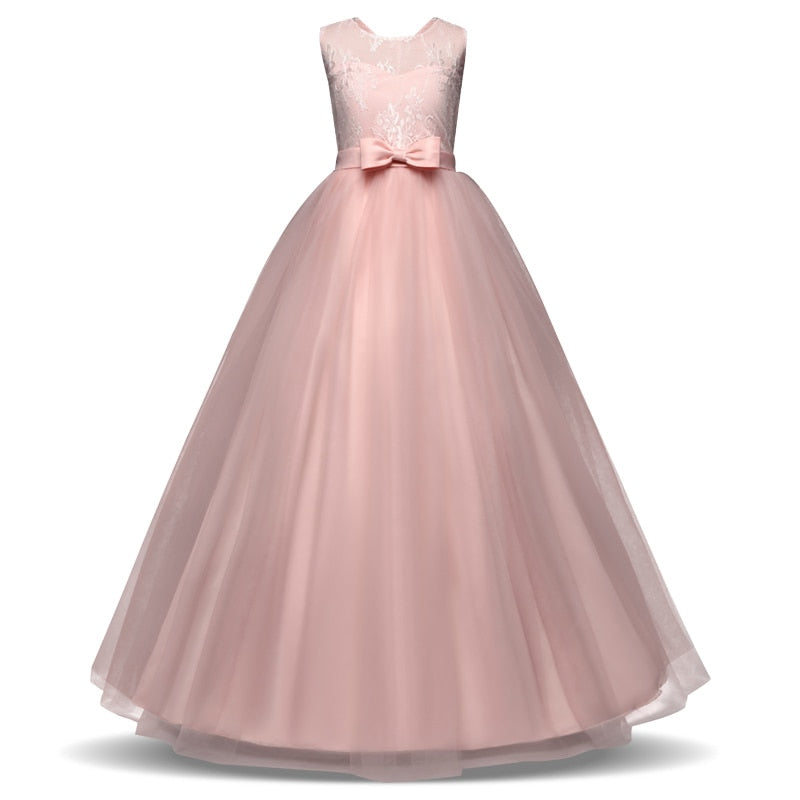 Kid Wedding Dresses for Girls Elegant Flower Princess Long Gown Baby Girl Christmas Dress Size 6 12 14 Years The Clothing Company Sydney