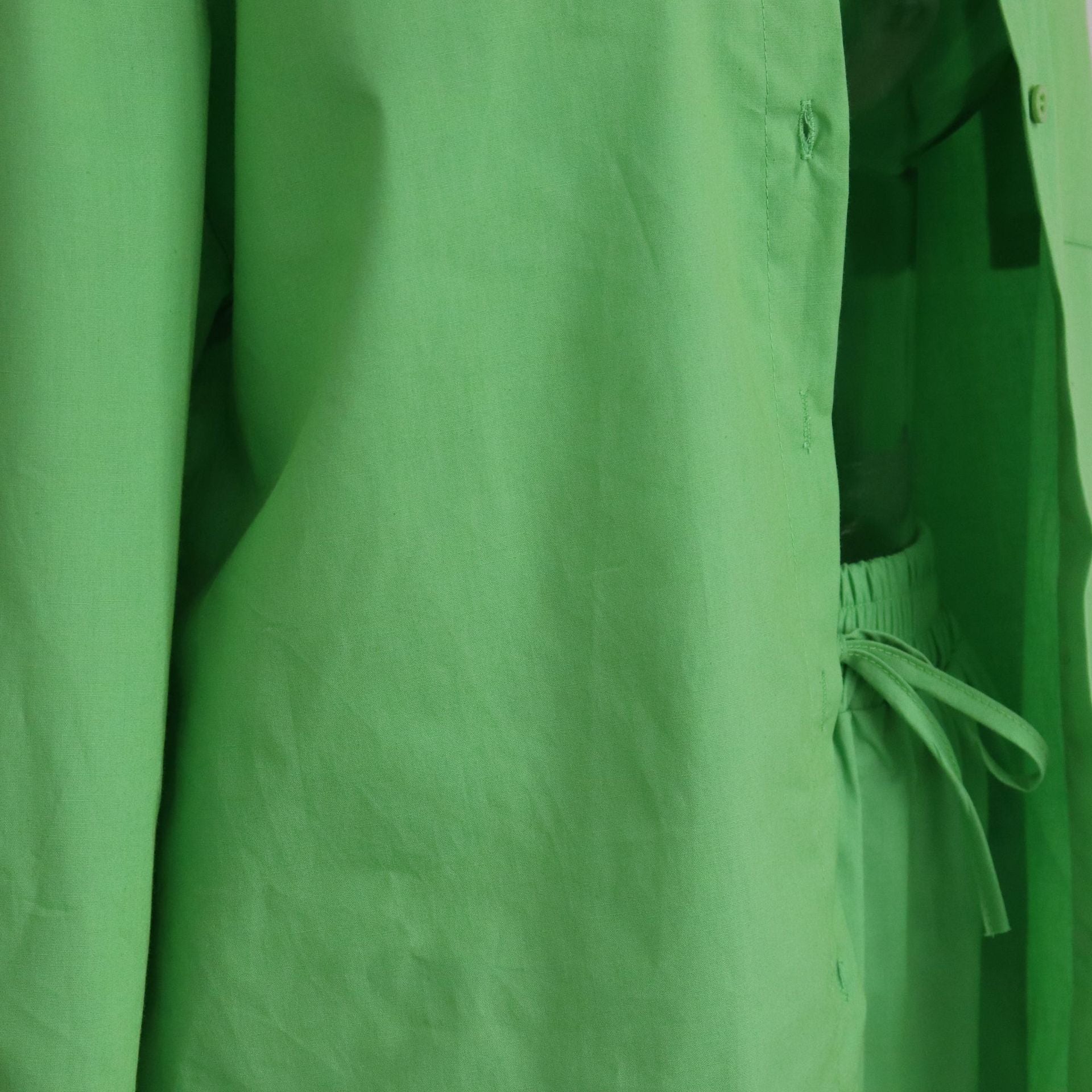 2 Piece Long Sleeve Shirt With Mini Shorts Cotton Stretch Waist Two Pieces Ladies Outfits Blouses Fashion Set The Clothing Company Sydney