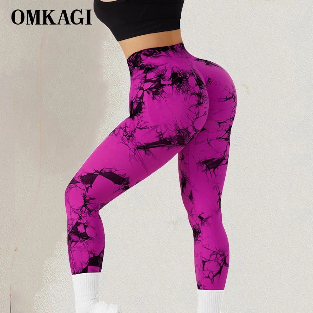Tie Dye Fitness Legging Woman Push Up Workout Sport Leggings Scrunch Butt Outfit Gym Seamless Legging Pants The Clothing Company Sydney