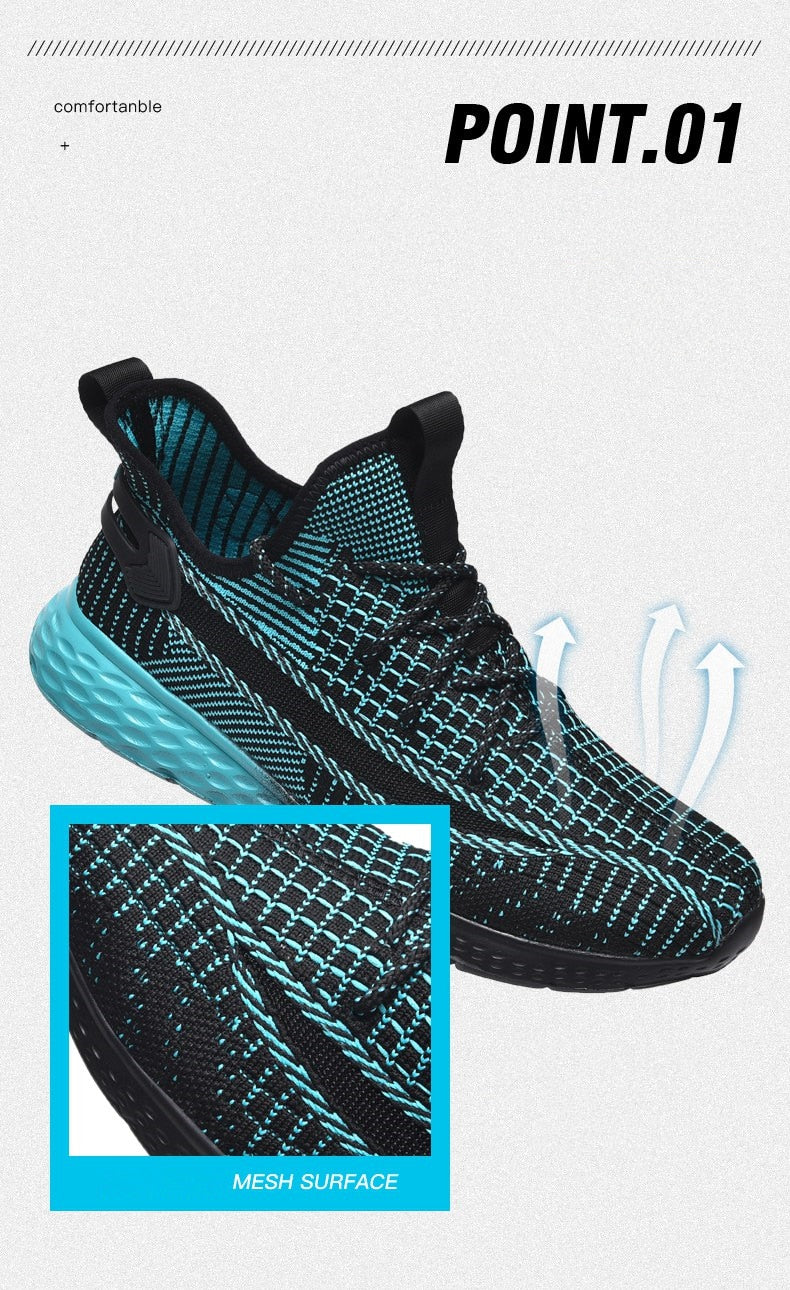 Sneakers Men Breathable Mesh Soft and Comfortable Running Sport Shoes Lightweight Unisex Athletic Women Couple Shoes The Clothing Company Sydney