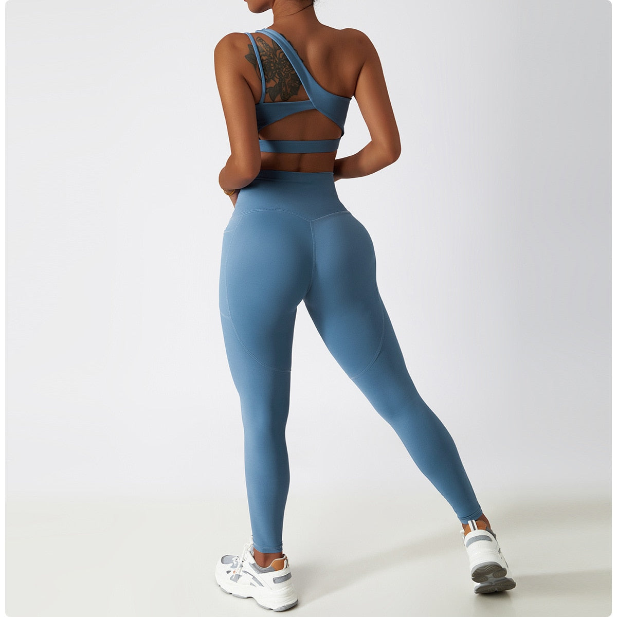 2 Piece Women Yoga Set Seamless Workout Suit Sportswear Gym Clothing Fitness Bra High Waist Leggings Sports Shorts Sports Suits The Clothing Company Sydney