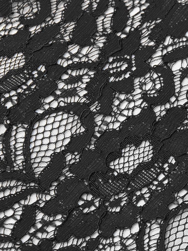 Summer Women Elegant Lace Patchwork Low Cut Dresses Formal Wedding Party Vintage Bodycon Slim Dress The Clothing Company Sydney