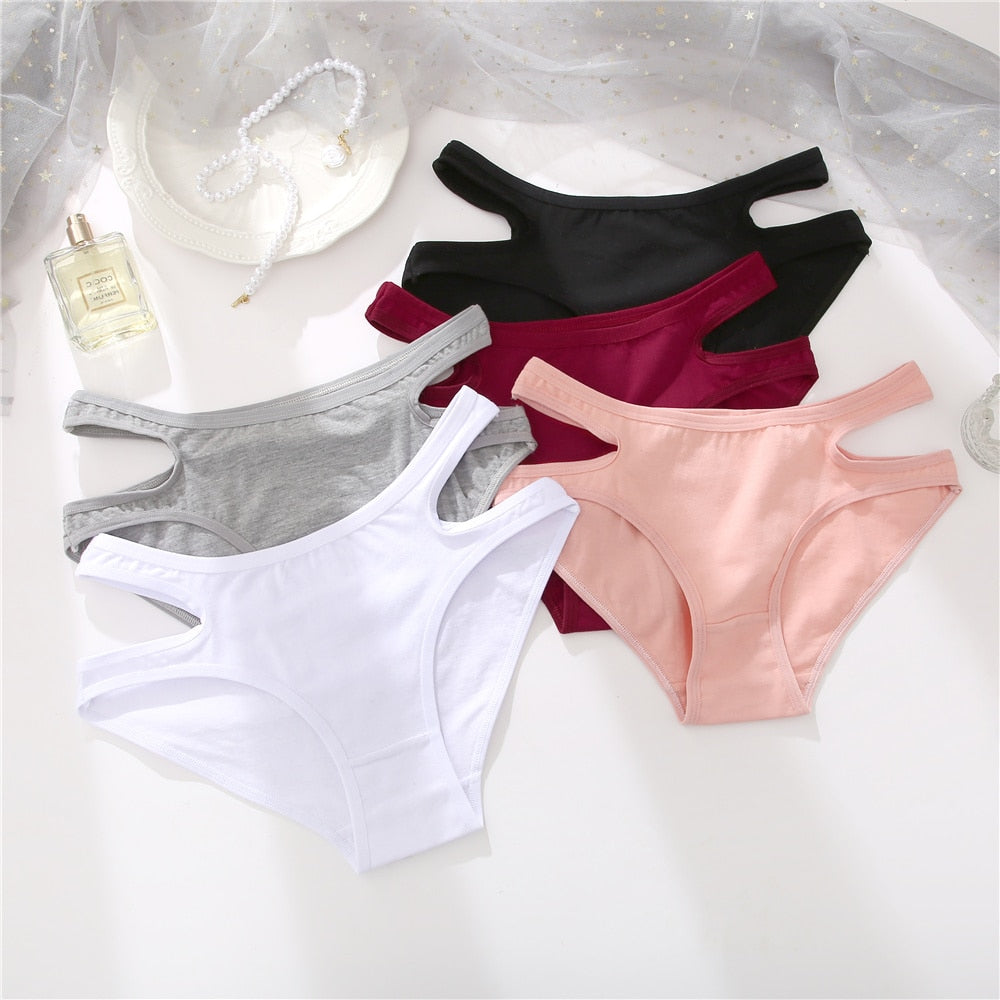 Cotton Mix Panties Waist Cross Design Sexy Underwear Intimates Lingerie Panties Solid Color Briefs Soft Panty The Clothing Company Sydney