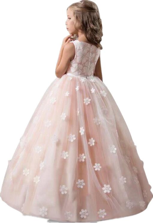 Kid Wedding Dresses for Girls Elegant Flower Princess Long Gown Baby Girl Christmas Dress Size 6 12 14 Years The Clothing Company Sydney