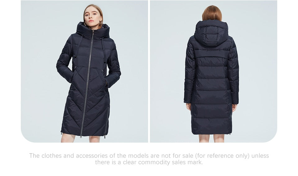 Winter Women Long Cotton Jacket Stand Collar Hooded Warm Windproof Coat Pockets Zipper Parka The Clothing Company Sydney
