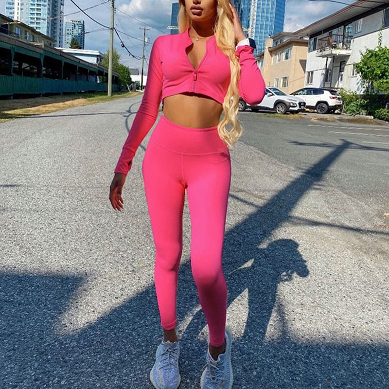 Tracksuit Women Outfit Two Piece Sport Set Women Sportswear Gym Clothing Yoga Wear Suit for Fitness Kit The Clothing Company Sydney