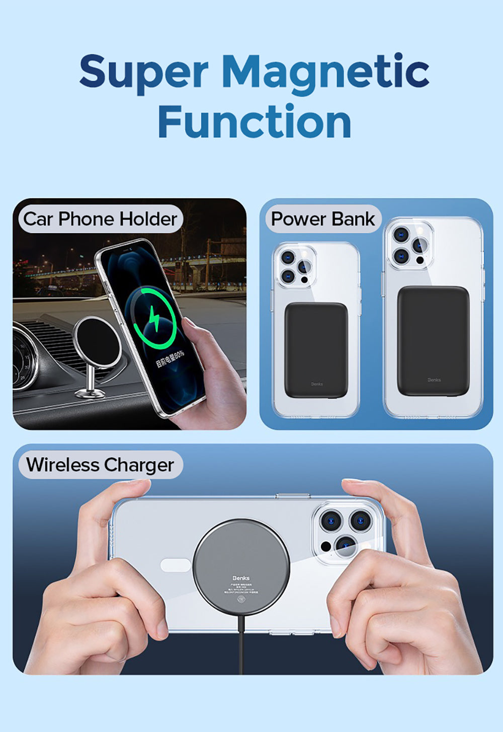 Clear Magnectic Phone Case For iPhone 12 13 Pro Max Case For Magnectic Wireless Charger Transparent Back Phone Cover The Clothing Company Sydney