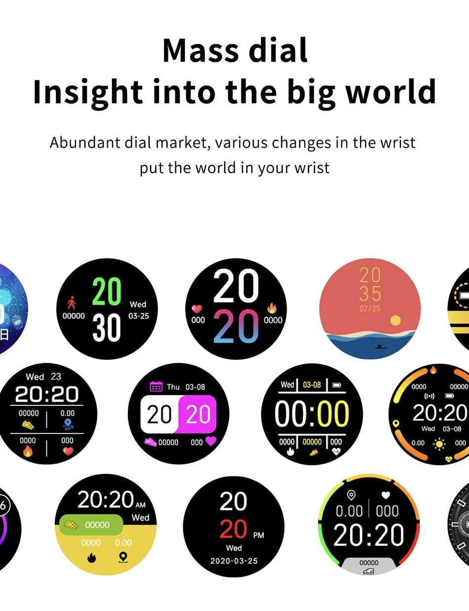 Smart Watch Men Women Full Touch Screen Sport Fitness Watch IP67 Waterproof Bluetooth For Android IOS Smartwatch The Clothing Company Sydney