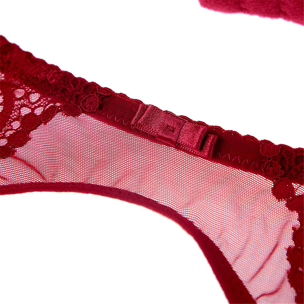 4 Piece Underwear Bra Lingerie Lace Summer Bra +Panty +Garter +Stockings Set The Clothing Company Sydney