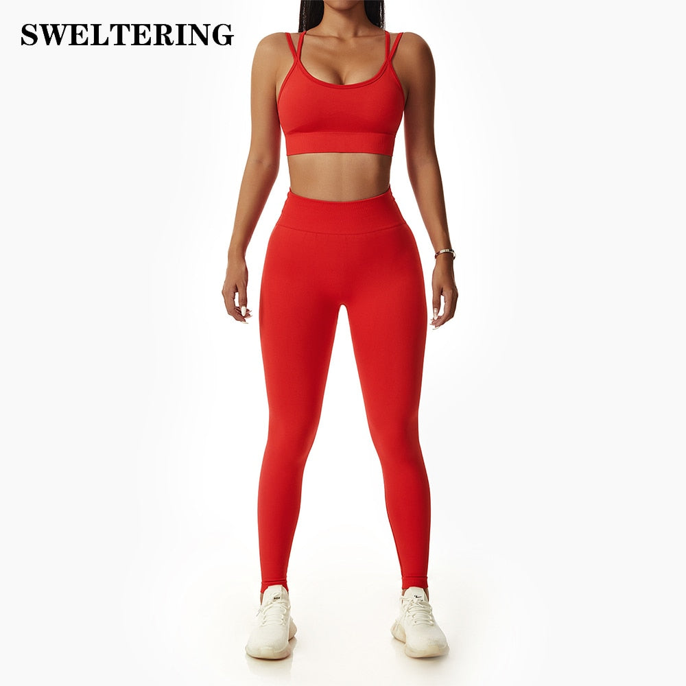 Seamless Women Sportswear Yoga Sets Workout Sports Bra Gym Clothing High Waist Legging Fitness Women Tracksuit Athletic Outfits The Clothing Company Sydney