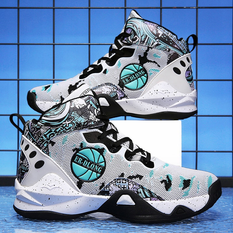 Unisex basketball shoes men's sports shoes women's breathable cushioning non-slip wear-resistant gym training sports Sneakers The Clothing Company Sydney