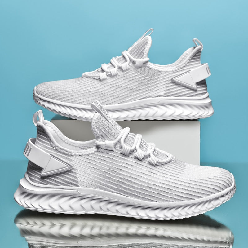 Men's Sneakers Breathable Stretch Fabric Soft Comfortable Running Sport Shoes Big Size 47 48 Lightweight Men Shoes The Clothing Company Sydney