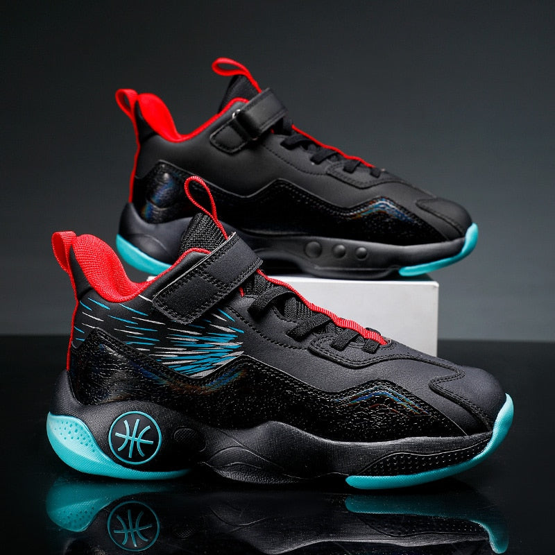 Sports shoes boys basketball shoes boys high top shockproof children's sports shoes girls non-slip basketball shoes The Clothing Company Sydney