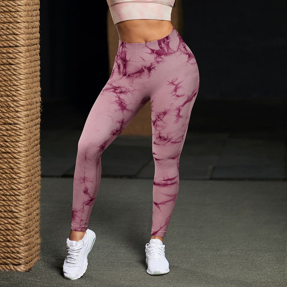 Tie Dye Fitness Legging Woman Push Up Workout Sport Leggings Scrunch Butt Outfit Gym Seamless Legging Pants The Clothing Company Sydney