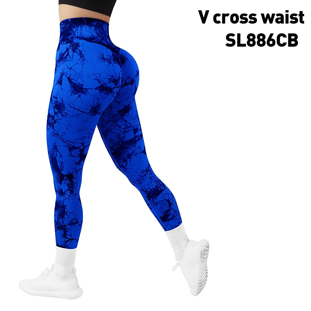 Tie Dye Fitness Legging Woman Push Up Workout Sport Leggings Scrunch Butt Outfit Gym Seamless Legging Pants The Clothing Company Sydney