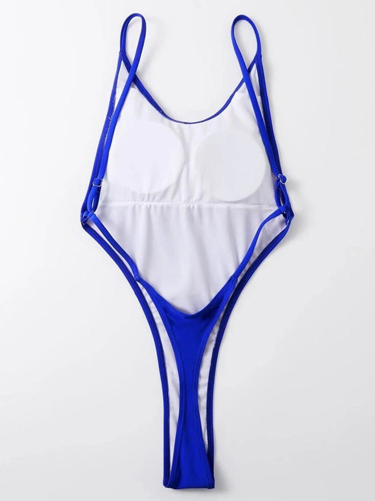 High Leg cut One Piece Swimsuit Thong Swimwear Women Trikini Backless Monokini Brazilian Bathing Suit Swim wear The Clothing Company Sydney