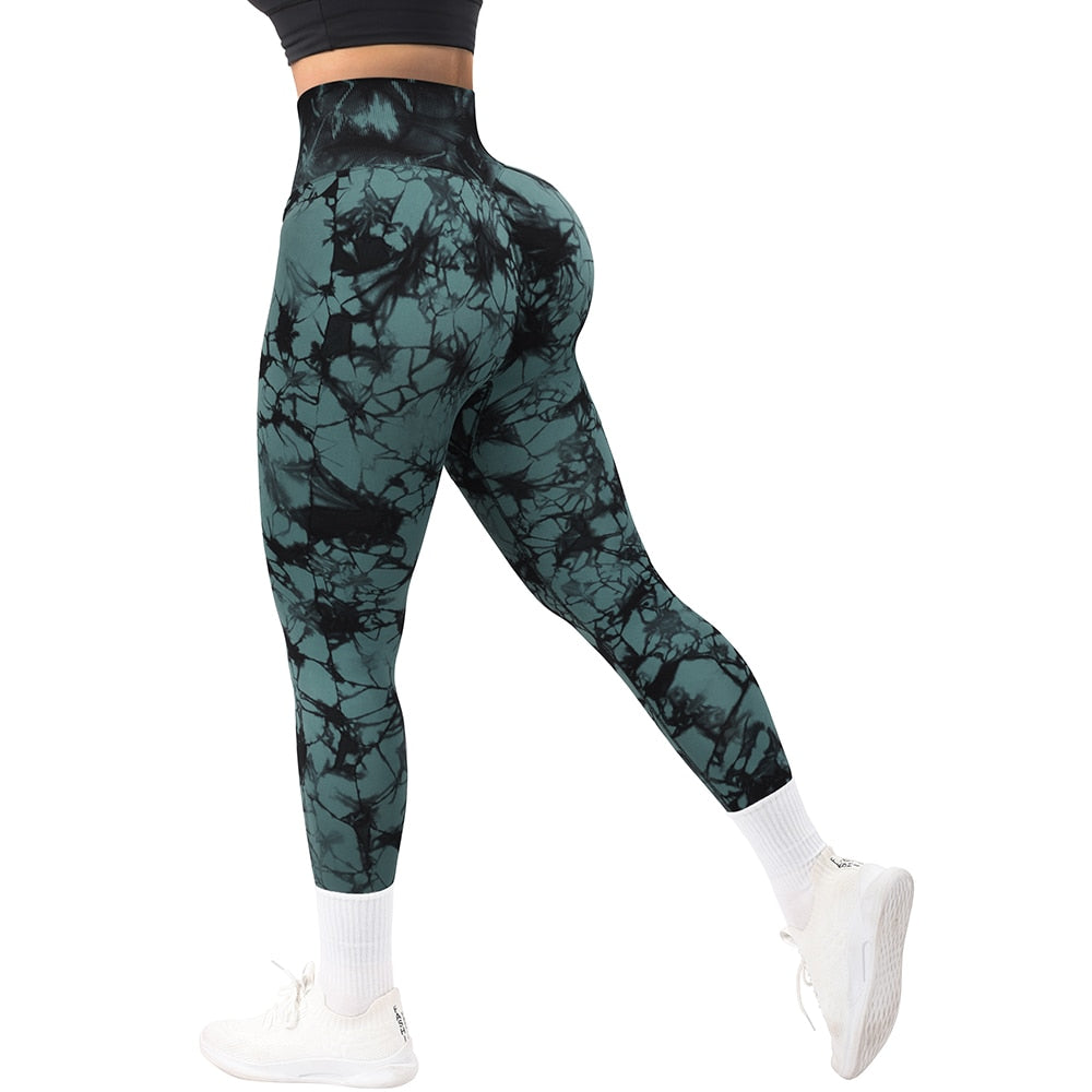 Tie Dye Fitness Legging Woman Push Up Workout Sport Leggings Scrunch Butt Outfit Gym Seamless Legging Pants The Clothing Company Sydney