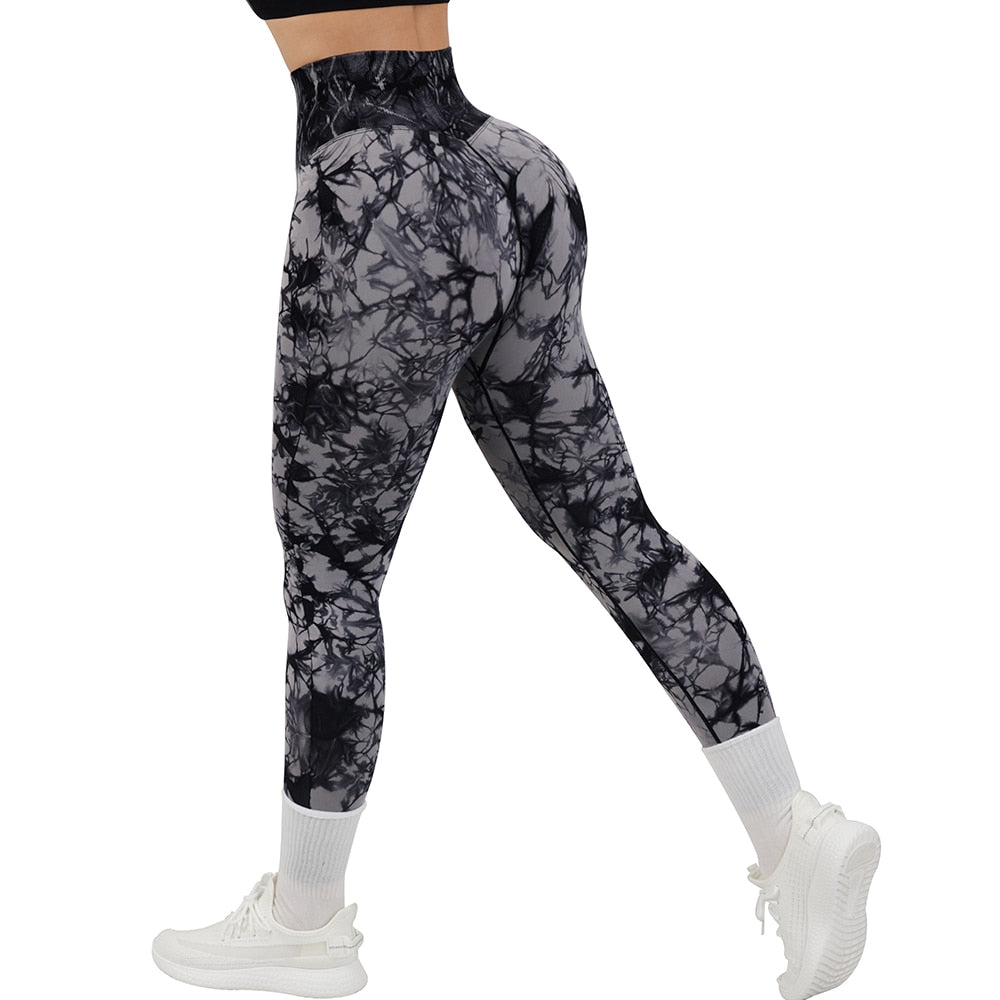 Tie Dye Fitness Legging Woman Push Up Workout Sport Leggings Scrunch Butt Outfit Gym Seamless Legging Pants The Clothing Company Sydney